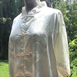 Chinese blouse with pockets